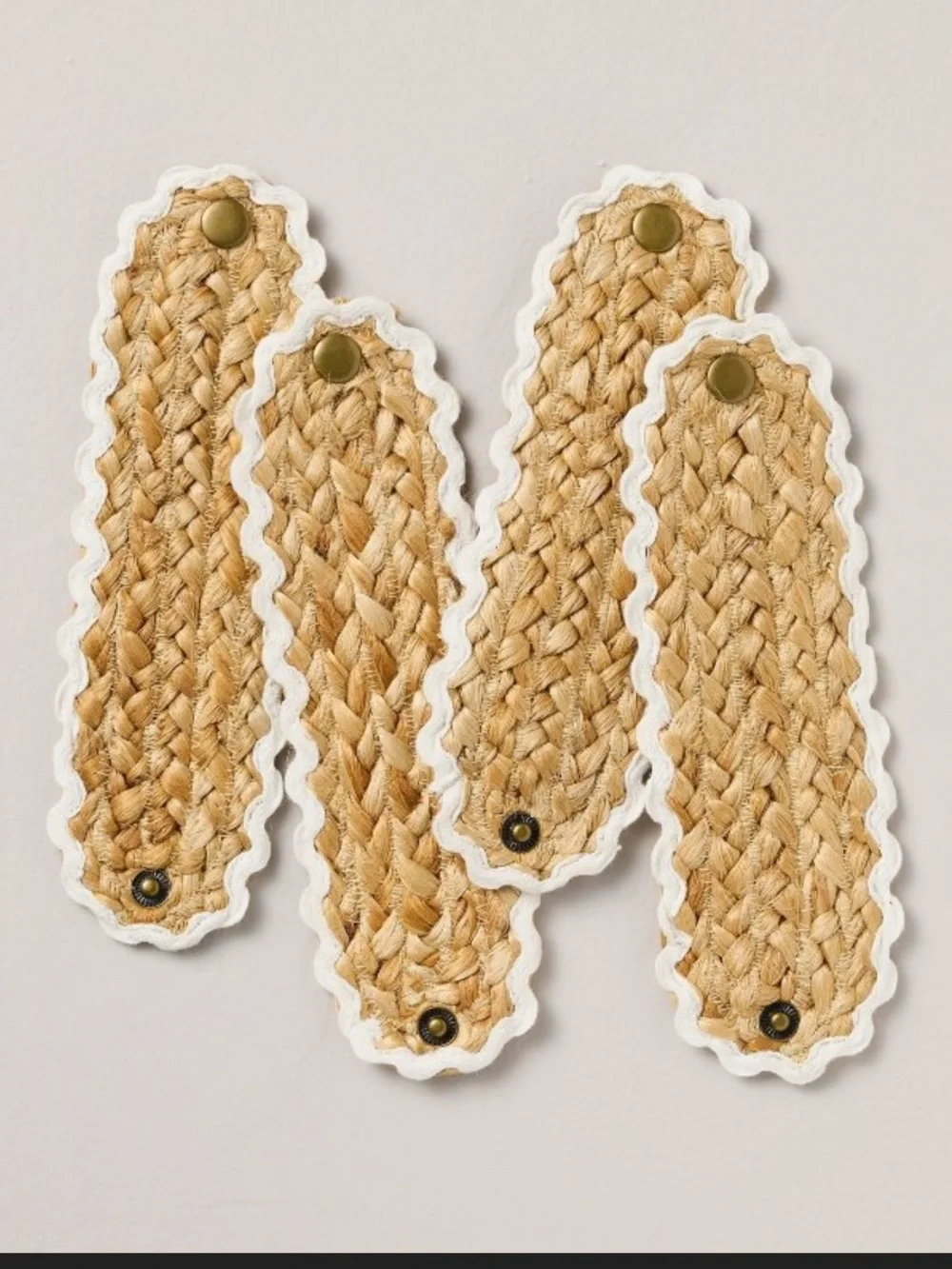 4pk woven Jute Napkin Rings Natural - Hearth & Hand with Magnolia